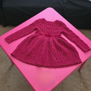 Adrienne Vittadini Deep Red Knit Dress